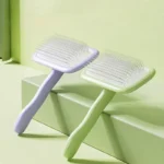 Dog Cat Pet Slicker Brush Non-Slip Grip Pet Hair Remover Easy To Clean Bath