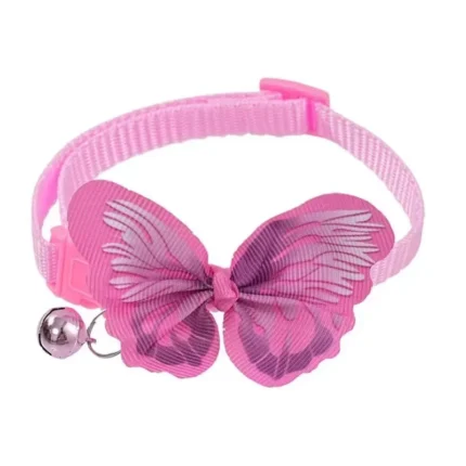 Cute Butterfly Bell Pet Collars Multicolor Adjustable Dog Cat Collars Fashion Dressing Decor Pet Supplies Home Accessories