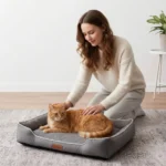 Waterproof Dog Bed Oxford Fabric Square Pet Cat Bed Mat Breathable Crate Pad for All Seasons Wholesale Scratch Resistance Supply - Image 2