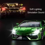 1:24 Scale Lambor Revuelto FKP37 Car Model Toy Metal Diecast Sound Light Pull Back Simulation Cars Models for Boys Collection - Image 4