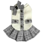 New Classic Knitted Pet Princess Dress Soft Dog Cat Apparel For Small Dog Chihuahua Puppy And Kittens Elegant Clothes - Image 4