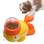 Little yellow duck pet leaking device pet interactive toys educational training device pet feeding device puppy leaking toys - Image 4