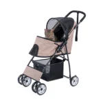 Small Cats & Dogs Pet Trolley,Portable Outdoor Travel Walking - Dog Cat Foldable Pet Stroller Carrier Portable Dog Cat Stroller - Image 6