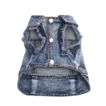 Dogs and Cats Jeans Coat Jacket Towable Denim Vest Cat Puppy Spring/Autumn Clothes Apparel - Image 6