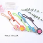 Pet Dog Toys for Large Small Dogs Toy Interactive Cotton Rope Mini Dog Toys Ball for Dogs Accessories Toothbrush Chew Puppy Toy - Image 4