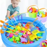 Magnetic Fishing Set Inflatable Pool Party Model Play Games & More Perfect Summer Outdoor Toy kids for Birthday Christmas Gifts - Image 2