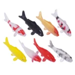8pcs Mini Koi Fish Statues Realistic Pvc Micro Carp For Aquarium Fairy Garden Diy Art Projects Aquarium Decorations