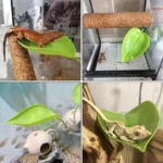 1set Terrarium Decorations Reptile Resting Leaves Tree Frog Green Grandpa Habitat Leaves Small Reptile Artificial Plastic Plants - Image 6