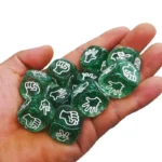 10PCS Glitter Dice 6 Sided 20MM Rock Paper Scissors Toy Party KTV BAR Drinking Games For Adults Juegos De Mesa Divertidos - Image 2