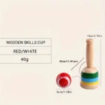 Montessori Toy Wooden Skill Sword Cup Develop Intelligence Smooth Toys Educational Traditional Games Toys Throw and Catch Ball - Image 6