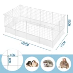 DIY Pet Playpen Foldable Pets House Puppy Kennel Exercise Training Outdoor Enclosures for Rabbits Guinea Pig Kitten Hedgehog - Image 6