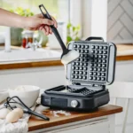 2200W Waffle Machine With LED Display Boxed Sensor 6 Degrees Flush Deep Plates For 2 Waffles Non-stick Coating - Image 7