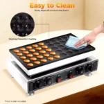 50 Hole Electric Pancake Maker 1700W Commercial, Non-Stick with Timer & Temp Control for Street Food/Cafe - Image 3