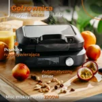 2200W Waffle Machine With LED Display Boxed Sensor 6 Degrees Flush Deep Plates For 2 Waffles Non-stick Coating - Image 6