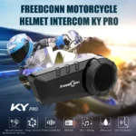 Freedconn KY Pro Motorcycle Intercom Bluetooth helmet Headset Motorbike 6 Riders 1000M Moto Group Waterproof Interphone - Image 2