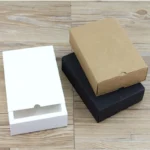 20 pcs Large Gift Box With Lid Paper Boxes For Packaging Small Carton box Kraft Box Soap Packing Black White gift box packaging - Image 4