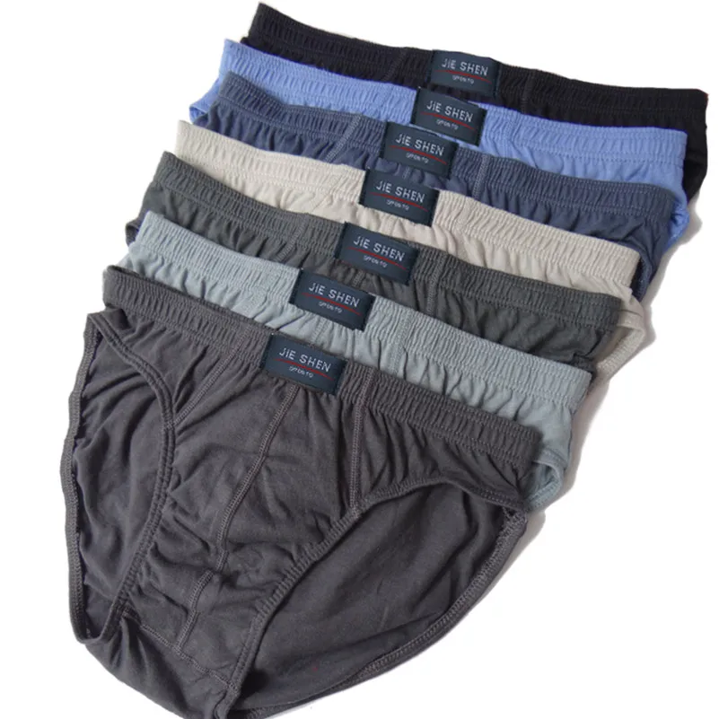 kf-HTB1s5AjLVXXXXbXXFXXq6xXFXXX7 100% Cotton Briefs Mens Comfortable Underpants Man Underwear M/L/XL/2XL/3XL/4XL/5XL 5pcs/Lot Free & Drop Shipping - Image 1