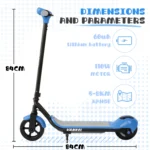 Sinaopus Electric Scooter for Kids Ages 6-12, 6.5 inch Children E-scooter with Blutooth Music Max Speed 14km/h Electric Car - Image 3