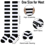 Color Striped Stockings Japanese Over Knee Socks Fashion Women Keep Warm Soks Sexy Slim Long Socks Hosiery JK Cosplay Lolita Y2k - Image 2