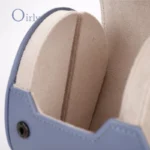 Oirlv Light Blue Leather Watch Storage Cases: 1/2/3-Slot Organizers with Plush Interior for Safe Keeping and Elegant Display - Image 5