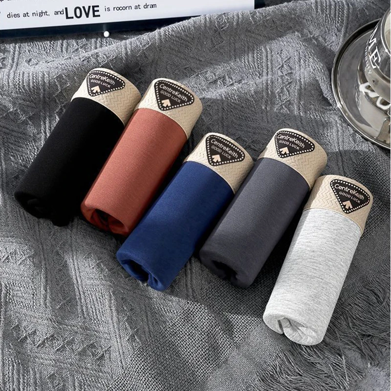 kf-S0e77380868294287baf41d04cb3a5c14U 5pcs/set Men's Boxer Fashion Underwear High Stretch Panties Underpants For Homme Luxury Set Shorts Breathable Soft Men's Boxer - Image 1