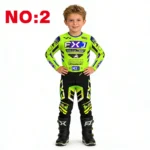 motocross child set Motorcycle jersey and pants kids clothing big boy girl Youth mx gear set Customized Number Name racing suit - Image 3