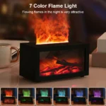 Fireplace Humidifier Aroma Flame Humidifier Fragrance Diffuser Aromatherapy Essential Oil Diffuser Fire Humidifier for Home Room - Image 3