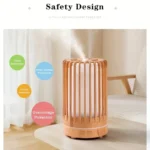 Air Humidifier Aromatherapy Machine Bird Cage Ultrasonic USB Humidifier, Essential Oil Diffuser With Colorful Night Lights - Image 4