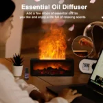 Fireplace Humidifier Flame Aroma Humidifier for Home Aromatherapy Fragrance Diffuser Essential Oil Diffuser with Remote Control - Image 6