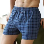 Plus Size M-3XL Men's Aro Pants Cotton Lattice Underwear Loose High Waist Summer Thin Breathable Home Shorts Pouch Underpants