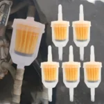 4/10pcs Universal Gasoline Gas Fuel Plastic Filter Straight Head Car Inner Fuel Filters Motorcycle Off-road Vehicle Accessories