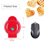Electric Waffle Machine Portable Home Breakfast Machine Waffle Maker Breakfast Love Heart Shaped Waffle Maker Cooking Appliance - Image 5