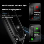 Kemei KM-1071 Electric Hair Clipper UBS Rechargeable Cordless Beard Trimmer Men Powerful Electric Hair Clipper Trimming Tool - Image 2