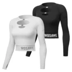 WOSAWE Women Motorcycle Jacket and Flared Pants Full Body Soft Gear Suit Stretchy Motocross Apparel Yoga Gym Sexy Fit Clothes - Image 6