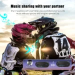 Freedconn Helmet Bluetooth Headset Group Motorcycle Intercom Headphones FM Music Share Intercomunicador up to 6 Riders T Com VB - Image 5