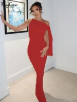 Hugcitar Fashion Solid O Neck Sleeveless Patchwork Sexy Bodycon Maxi Prom Dress Summer Women Clothes Party Festival Club Y2K - Image 4