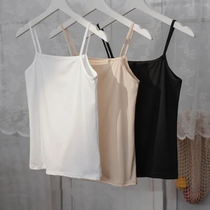 Summer Tank Top Women Sexy Slim Camisole Spaghetti Strap Cotton Vest Breathable Female Undershirt Camis Tank Tops for Women