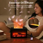 Fireplace Humidifier Aroma Flame Humidifier Fragrance Diffuser Aromatherapy Essential Oil Diffuser Fire Humidifier for Home Room - Image 4