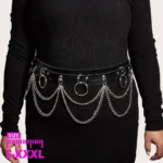 Women Sexy Leg Chain Harness garter Belt Waist Corset Belt Leather Harness Waists Thigh Harness Gothic Clothing Accessory - Image 2