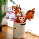 Inflatable Stick Horse Pony Head Toy for Kids Cowboy Party Favors Birthday Gift Outdoor Play Toys - Image 4