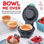 220V Mini Waffle Bowl Maker Breakfast Machine Egg Tart Ice Cream & Egg Roll Maker for Home Kitchen Waffle Maker - Image 3