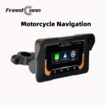 Freedconn Digital Motorcycle Dashboard GPS Navigation Wireless CarPlay 5.0 inch Moto Android Auto Removable Display Screen