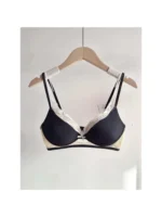 Trendy Black White Lace Bra Set Sexy Pure Desire Deep V Push Up Small Chest Enhancer Comfortable Lingerie Set For Women S M L XL