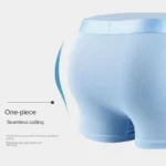 4pcs Boxer Shorts Men's Ice Silk Underwear Cool Underpants Breathable Sexy Thin Panties U Convex Lingerie Wholesale Lots L-6XL - Image 4