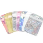 20pcs/Lot Iridescent Laser Ziplock Bags Nail Sequins Diamond Stuff Jewelry Storage Pouches Multicolor Plastic Package Bag - Image 3