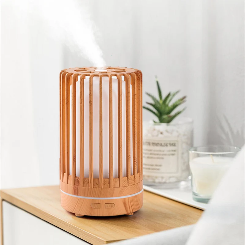 kf-S47c9bd032aa245d599edc8892d4bb542x Air Humidifier Aromatherapy Machine Bird Cage Ultrasonic USB Humidifier, Essential Oil Diffuser With Colorful Night Lights - Image 1