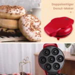 1200W Double-Sided Donut Maker 7-hole Donut Machine Non-stick Teflon Non-Slip Feet For Perfect Donuts In 7 Minutes - Image 3
