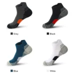 5 Pairs Men's Four Season Cotton Breathable Sports Socks Set Male Sport Ankle Socks Basketball Running Socks For Men - Image 2