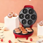 1200W Double-Sided Donut Maker 7-hole Donut Machine Non-stick Teflon Non-Slip Feet For Perfect Donuts In 7 Minutes - Image 6
