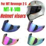 MT Helmet Lens MT-V-14B Replacement Visor for MT REVENGE 2 S Quick Release Buckle Design Helmet Accessories